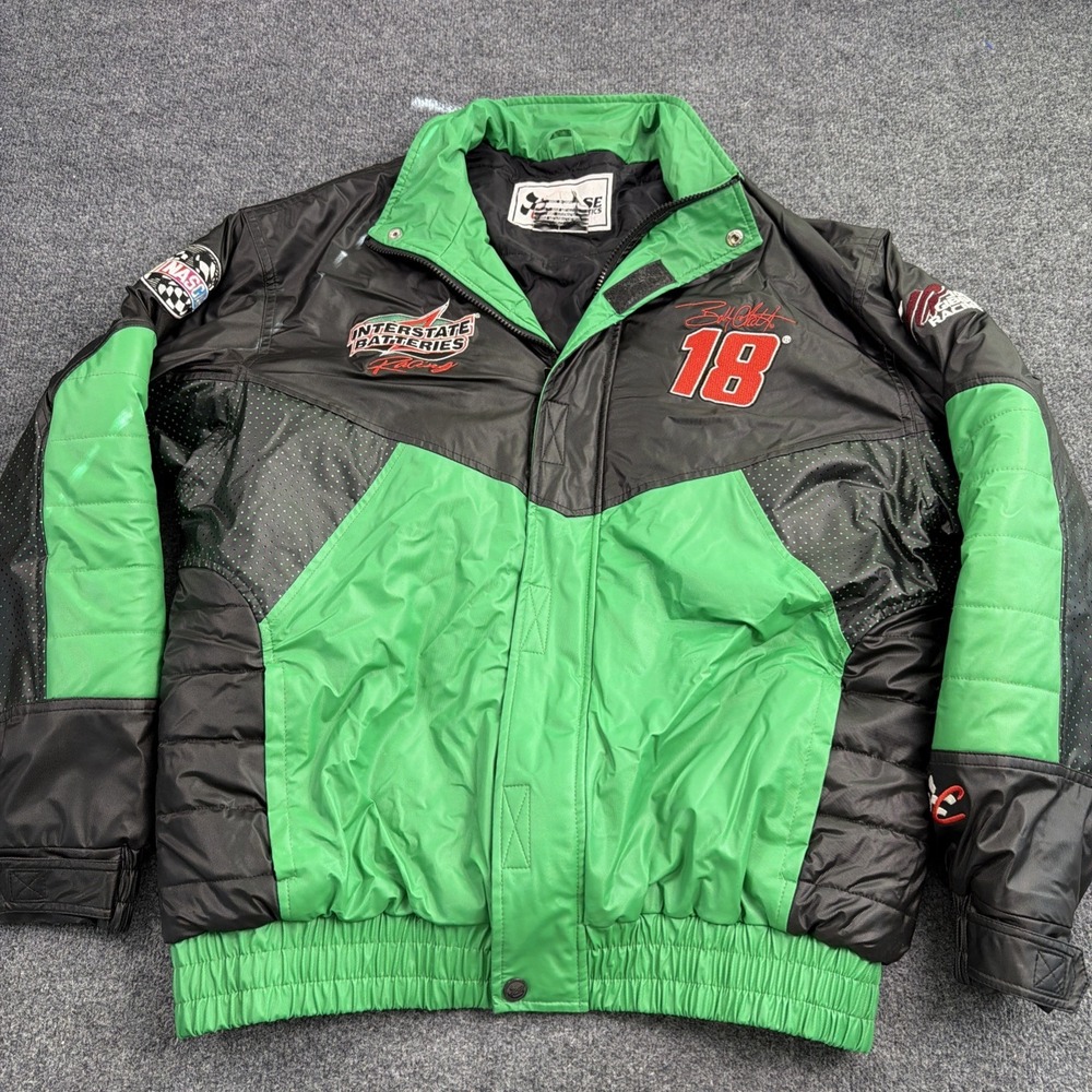 Chase Authentics Bobby Labonte NASCAR Jacket #18 Interstate Batteries Mens Large